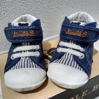 【値下】ファーストシューズ　DOUBLE.B　ミキハウスの画像