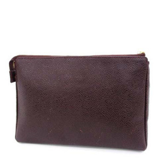 CHANEL シャネル キャビアスキン ココマーク ポーチ クラッチバッグ