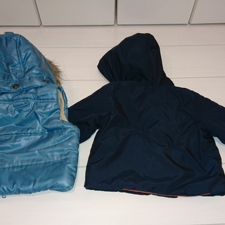 ベビー服　男の子 サイズ80　長袖アウター１点、半袖ダウンアウター１点 の画像
