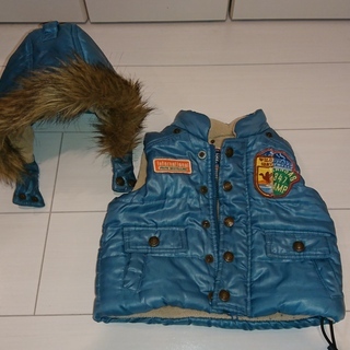 ベビー服　男の子 サイズ80　長袖アウター１点、半袖ダウンアウター１点 の画像