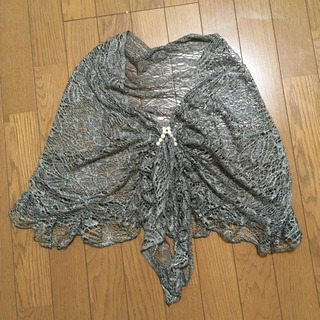 パーティー用　レースワンピース　ショールセットの画像