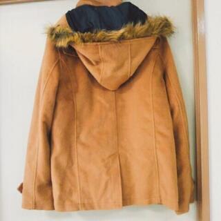 キャメル　ダッフルコートの画像