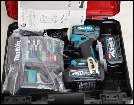 未使用 マキタ 40V max TD001GRDX 青 ブルー インパクトドライバー 2.5Ah makita