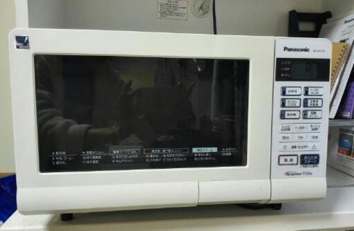 電子レンジ（（交渉中のため一時停止）1月末まで受付。使用感あり、説明書あり）。