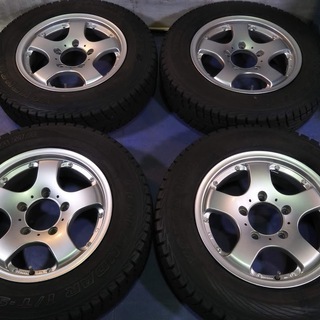 冬用 ジムニー 16インチ☆美品☆アルミ【~80％富山市/手渡しもOK】ヨコハマ 175/80R16 日本製 スタッドレス PCD139.7 JA JB 中古/4本