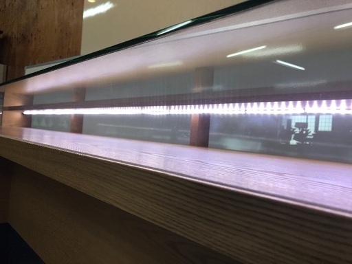業務用 Led照明付き 展示ケース ガラスショーケース 什器 店舗 お店 横幅250cm ②