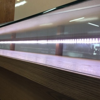 業務用 Led照明付き 展示ケース ガラスショーケース 什器 店舗 お店 横幅250cm ②