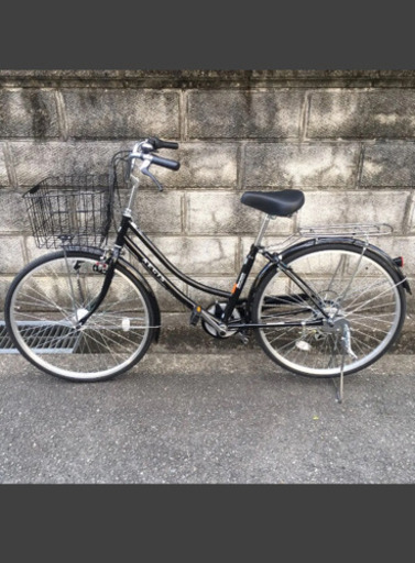 再！値下げしました‼️新品自転車 6段変速 オートライト 鍵付き