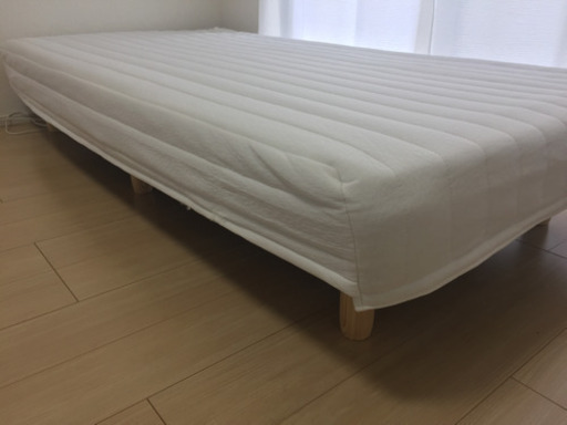 決まりました！★美品 脚付マットレスシングルベッド★
