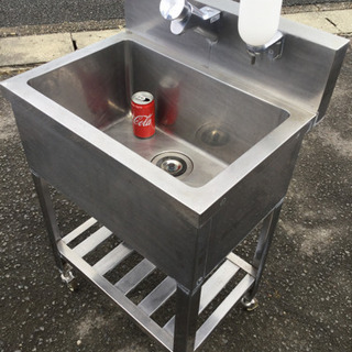 中古　1W  流し台　1槽　ステンレス　業務用 　幅60　　奥行...