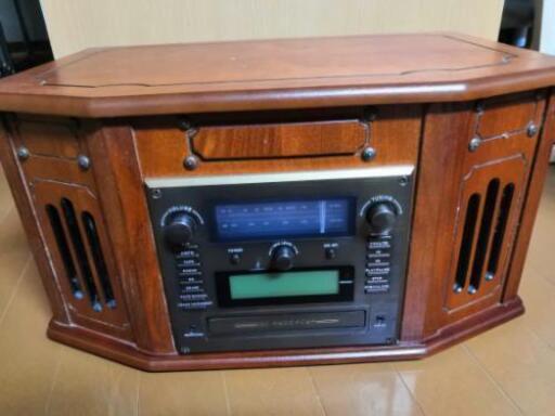 天然デジ録マルチレコードプレーヤー　CD ラジオ カセット
