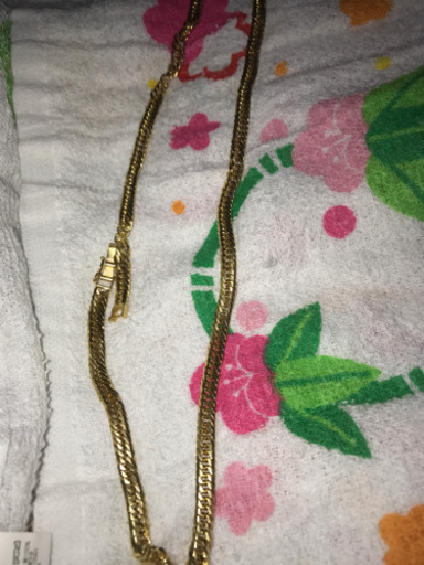 18金 8面トリプル ネックレス