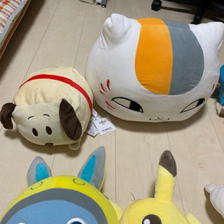 ぬいぐるみ　ピカチュウ、チョッパー、定春等の画像