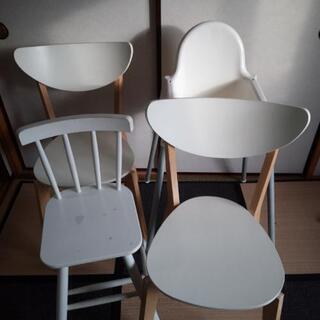 お取引中☆緊急値下げ！IKEA　イス　4脚セット　大人2脚　子供2脚