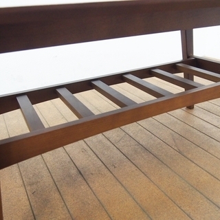 【良品】emo. エモ リビングテーブル (Surf) EMT-2577 ブラウン ミッドセンチュリー 北欧 Living Table (LA68)の画像