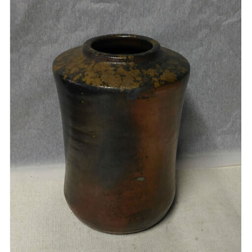 c521 古備前 花入れ 備前焼 壺 窯印あり