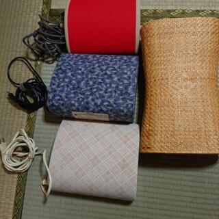 電気アンカと籐の枕