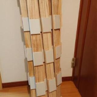 ［現在商談中］ロール式すのこベッド（シングルサイズ/2本有り/1本でのお譲り可能/価格は1本分の価格）の画像