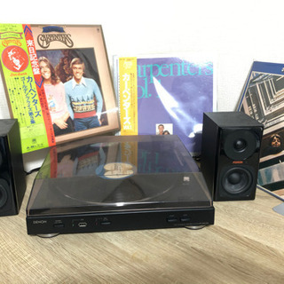 レコード　スピーカー　セット　動作品　DENON FOSTEX
