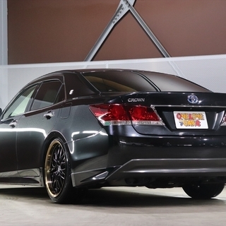 【車検２年付】  トヨタ クラウンハイブリッド アスリート ハイブリッド 2.5 S 新品社外20inアルミ/車高調/ETC☆自社ローン・オートローン全国対応の画像
