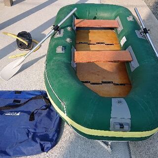 【商談中】ゴムボート、エレキ、エアポンプ、リペアキット一式