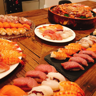 元板前による正月ならではお寿司パーティー🍣 - 友達