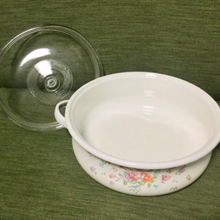 加温トレー ＆ 卓上鍋23cm の画像