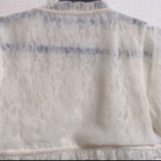 未使用 リバーシブルボレロ レース パーティ 結婚式 ストールの画像