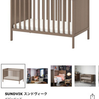 IKEAベビーベッド　の画像
