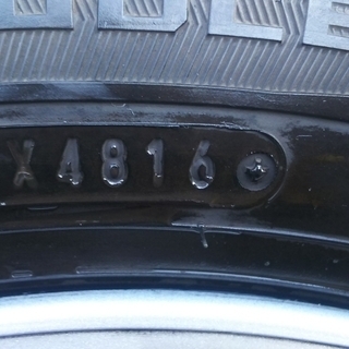 スタッドレス純正ホイールセット　フォルクスワーゲンポロ９N　185/60/14　DANLOP16年製の画像