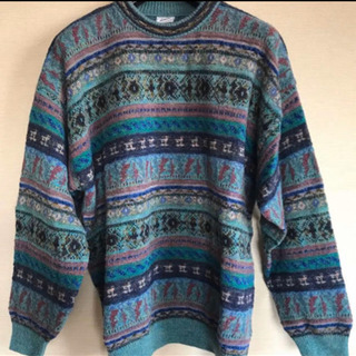 高級 WOOL100％  クルーネックセーター