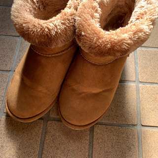 ムートンブーツ 茶色 L