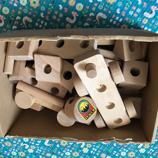 河合楽器の木のおもちゃ 汽車ブロック つみき 積木 ブロックの画像