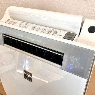 SHARP KI-EX55-W 加湿空気清浄機 加湿器 プラズマクラスターの画像
