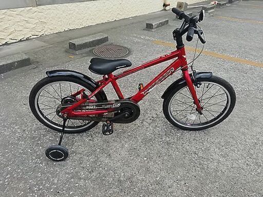 【リサイクルショップスターズ城西店】美品！！　REAL SPORTS PRECISION　18インチ　キッズサイクル　ジュニア自転車　補助輪付き