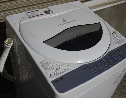 美品 19年製 東芝 全自動洗濯機 AW-5G6 グランホワイト 5kg 浸透パワフル洗浄 風乾燥