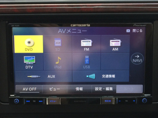 ☆ carrozzeria /カロッツェリア AVIC-RZ301 2017年地図 ワンセグ DVD