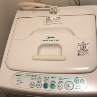 【一人暮らしに最適】東芝洗濯機お譲りします！の画像