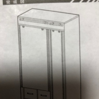 組み立て式洋服収納