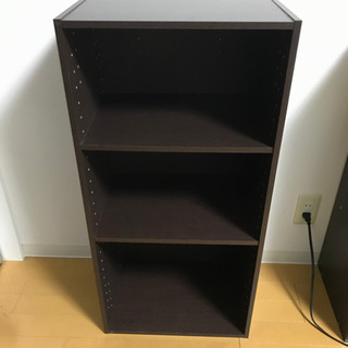 募集終了　ニトリ カラーボックス　ブラウン