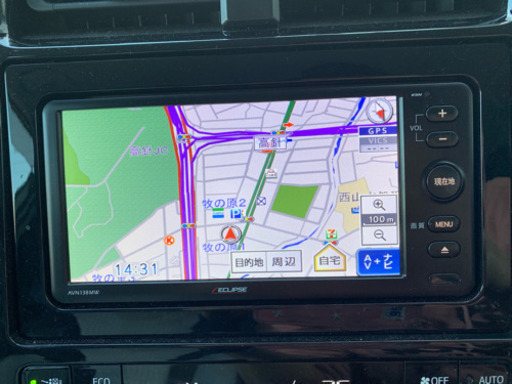 トヨタ純正オプション ナビ イクリプス 50プリウス取り外し