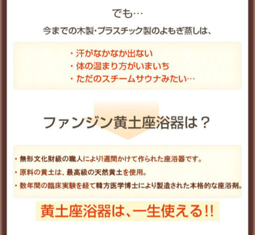よもぎ蒸し　ファンジン正規品　中古