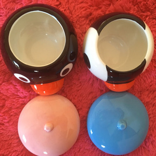 大阪☆ミスタードーナツ   ピングー☆陶器　小物や調味料入れSET 未使用☆八尾市☆の画像