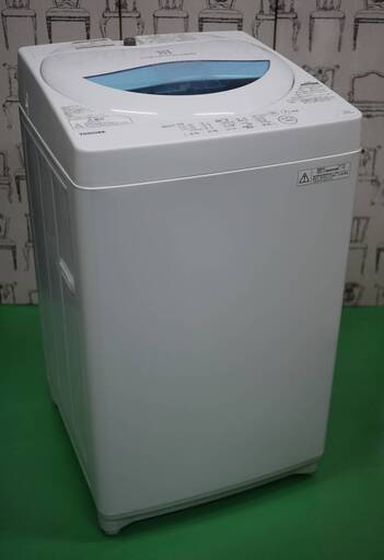 美品 東芝 全自動洗濯機 5kg ステンレス槽 グランホワイト AW-5G5 パワフル浸透洗浄乾燥 ツインエアドライ 17年製