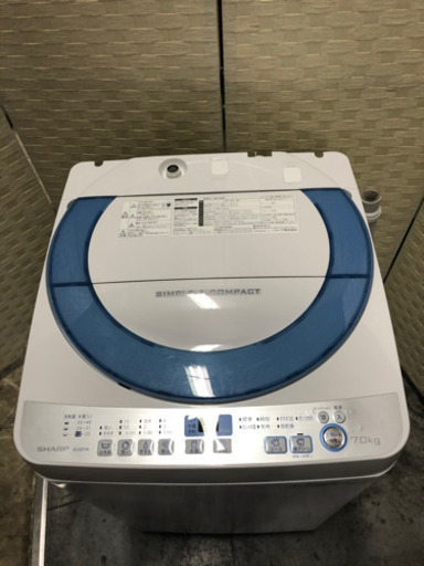 ??美品❣️SHARP 7kg 洗濯機 穴無し槽☝️?