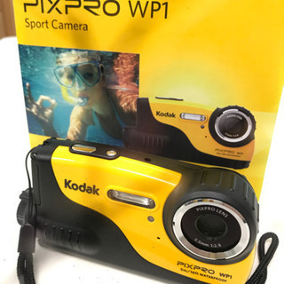 Kodak 防水カメラ（保証残4年）+SD16GB+Colemanカメラケースの画像