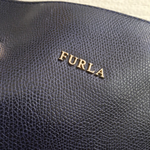オシャレ‼️FURLA ハンドバッグ 紺