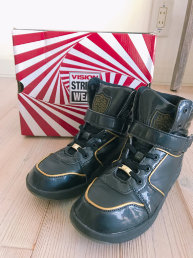 VISION  ビジョン　キッズ　ハイカットスニーカー　24cm