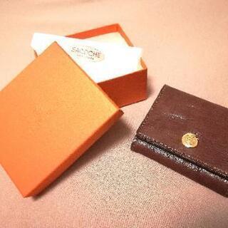 【引取場所複数】未使用 折り財布 ブラウン CENT PIECE...