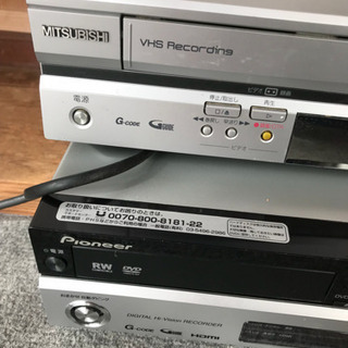 【2個セット】DVD・VHSプレイヤー ジャンク品の画像